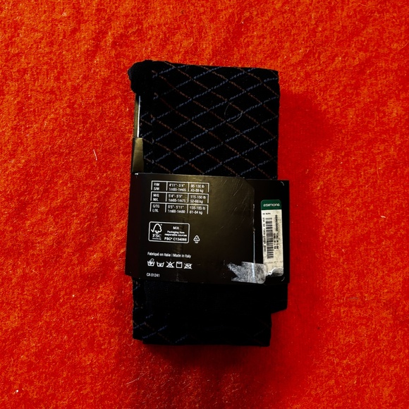 Black, blue and brown diamond tights made in Italy NWT - Picture 5 of 8